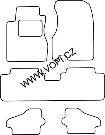 Autokoberce Honda Stream 2001 - 2007 Colorfit (1733)